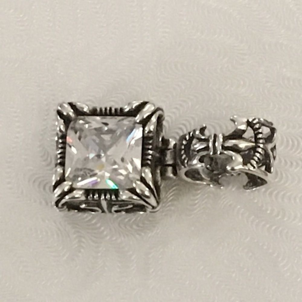 SILPADA Sterling Silver CZ Uptown Pendant S0979 - Picture 10 of 12